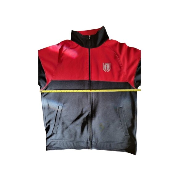 Puma Track Jacket Size XL Red & Black Full Zip Vintage - Picture 4 of 8
